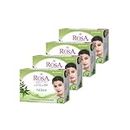 Rosa Transparent Neem Soap Bar 100 gm (pack of 4) | With Glycerin and Neem | For Men and Women