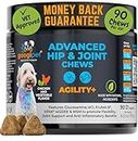 Googipet Hip and Joint Supplement for Dogs - Glucosamine for Dogs – Soft Chews w/Green Lipped Mussels for Dogs, Turmeric for Dog Arthritis, Pain Relief, & Mobility, Ages, & Breeds