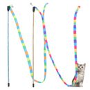  2 Pcs Cloth Cat Teaser Accessories for Indoor Cats Toy Wand Toys Chew
