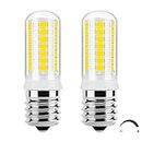 DiCUNO E17 LED Bulb Dimmable 5000K Daylight White, Microwave Oven Light 3 Watt 40W Halogen Equivalent, Appliance Replacement Bulb 400LM, 120V Under Microwave Led Light Bulbs, 2-Pack