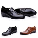 ��l��gantes chaussures habill��es en cuir noir/brun pour hommes mariage tenue fo