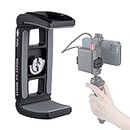 ARNARKOK Power Bank Clamp Holder Metal Phone Tripod Mount,Camera Cage,with 1/4" Screw Hole,Cold Shoe Mount,Phone Holder Clip [Thick Case & Big Phones Friendly],Compaitbale with Anker Power Bank