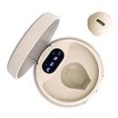 eleror Mini Sleep Earbuds Bluetooth Tiny Headphone True Wireless Earpiece with Charging Case Handsfree for iPhone and Android Phones (Single Beige)…