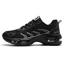 B BEASUR Air Shoes for Women Athletic Sports Workout Gym Tennis Running Sneakers (Size 5.5-11), Black/Grey, 9