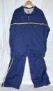 Vtg Nike Lined Tracksuit Set Navy Blue Hoodless Jacket & Pants Men’s Sz X-Large