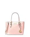 Michael Kors XS Carry All Jet Set Travel Womens Tote, Dk Pwdr Blsh