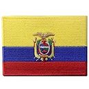 Ecuador Flag Embroidered Emblem Ecuadorian Iron On Sew On National Patch