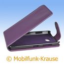Flip Case Etui Handytasche Tasche Hülle f. Nokia Lumia 630 (Violett)