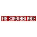 2pcs Fire Extinguisher Inside Decal Car Sticker Semi Truck Decor Waterproof Bumper Accessories 15cm x 2.5cm