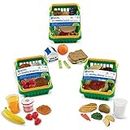 Learning Resources Pretend & Play Healthy Foods Set, 3 Baskets of Plastic Play Food, Ages 3+