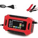 ACMUST Portable 12 Volt, 6 AMP Heavy-Duty Car Battery Charger and Jump Starter Trickle Maintainer for Car, Bike, Rickshaw, Motorcycle, Auto Cut Off, Suitable for Lead Acid Batteries