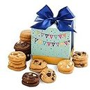 Mrs. Fields - Birthday Bulletin Mini Cookie Box, Assorted with 24 Nibblers Bite-Sized Cookies in our 5 Signature Cookie Flavors
