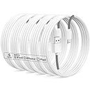 [5Pack] Extra Long iPhone Cable 10ft, Apple MFi Certified Lightning Charger Cable 10 Foot, iPhone USB Fast Charging Cord 10 Feet Compatible for Apple iPhone 13/12/11 Pro Max/XS/XR/X/8/7/6s/Plus/iPad