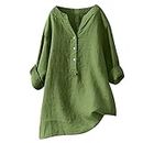 Payment Methods on My Account Womens Linen Tunic Tops Linen Tops for Women 2024 Cotton Tops for Women Summer Outfits for Women 2024 Spring Tops Womens Clothing