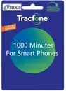 TracFone 1000 minutos para teléfonos inteligentes, carga directa. Se debe proporcionar el número de teléfono