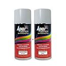 APAR Automotive Spray Paint Diamond White (RC Colour Name) And Primer Surfacer White Compatible for Mahindra Cars -225 ml (Pack of 2-Pcs)