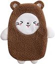 COSKIRA 500ml Plush Hot Water Bag for Women Girls bag side strap Warmer Heated Bottle Bags Cartoon Animal Winter Warm Water Bag Hot Water Bottle With Cover,Water Filling Hand Warmer with Soft Plush_1