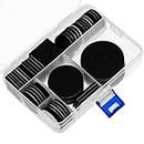 66Pcs Furniture Pads Self Adhesive Felt Pads Anti Scratch Felt Furniture Pads Non Slip Floor Protectors Floor Protector Pad Chair Pads for Table Chair Bed Sofa Legs(Black)