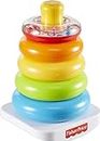 Fisher-Price Baby Stacking Toy Rock-a-Stack, Roly-Poly Base with 5 Colorful Rings for Ages 6+ Months