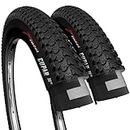 Fincci Pair 26 x 2.125 Inch 57-559 Foldable Tires for MTB Mountain Hybrid Bike Bicycle - Pack of 2