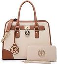 Women Designer Handbags and Purses Ladies Satchel Bags Shoulder Bags Top Handle Bags w/Matching Wallet