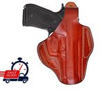 Leather Belt Holster Fits Kimber Micro 9, 1911 - Genuine Leather