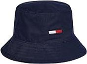 Tommy Hilfiger Cappello da Pescatore Uomo TJM Flag Bucket Hat, Blu (Twilight Navy), Taglia Unica