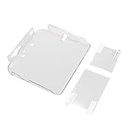 TX GIRL Anti Scratches 2Ds Case Transparent Plastic Protective Hard Case Cover Shell & Anti Dust Film for Nintendo 2DS Gaming (Color : Clear)