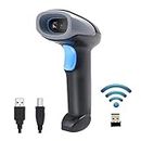 Shreyans 1D Wireless Barcode Scanner with 2.4GHz Nano Receiver for The Best Wireless Scanning Experience | Can Scan 1D Barcode Types Faster Than Other 2D Scanners | Also Supports Wired Scanning