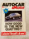 AUTOCAR & MOTOR DEC 1988 AUDI COUPE QUATTRO PEDAL CARS BMW 316 I 
