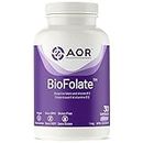 AOR - BioFolate 1mg, 30 Capsules - L-5-MTHF Plus B12 Methylated Folate Supplement for Mood Support - B12 Folate Supplement and Vitamin B9 Folic Acid Supplement - Cardiovascular Supplement