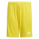 adidas Boy's Squad 21 Y Shorts, Team Yellow/White, 11-12 Years UK