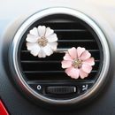 4 Pk - Daisy Flower Vent Clip Air Freshener w/ 2 scented pads