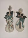 Vintage Christmas Tree Decorations Acrylic Violin Mandolin Musical Instruments 