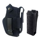 Tactical Concealed Right/Left Hand IWB OWB Gun Holster and Single Magazine Pouch