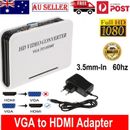 VGA to HDMI 1080P Full HD TV Video Audio Adapter Converter Box for Laptop PC