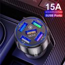 FAST CAR CHARGER 5 Usb , 7A Universal QC 3.0, “BUILT SMART CHIP”Samsung iPhone
