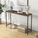 BOFENG Thin Console Sofa Tables for entryway,Wood Frame Sofa Couch Table,Long S