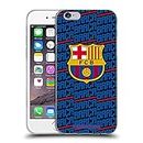 Head Case Designs Licenciado Oficialmente FC Barcelona Barca Patrones de Cresta Caso Funda de Gel Suave Compatible con Apple iPhone 6 / iPhone 6s