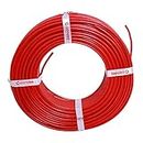 Candes Eco-Friendly Multistrands 1sqmm FR PVC Insulated Copper Cable for Domestic & Industrial Connections Electric Wire (10 Meter, Red)