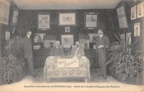 CPA 18 EXPOSITION INTERNATIONALE DE BOURGES 1912 / STAND DE LA SOCIETE D'EPARGNE