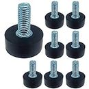 Adjustable Furniture Levelers Screw in Threaded Furniture Legs Leveling Feet -Adjustable Furniture Feet M8 –Iron Chair Leg Levelers -Floor Protector Heavy Duty Leveling Feet Glides