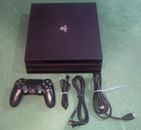 Sony PlayStation 4 Pro 1TB Console - Black Power Cord and HDMI Cord - 1 Controls