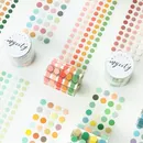 Yoofun 5*300cm Farb punkte dekorativer Kleber Washi Tape Masking Tape DIY Scrap booking Aufkleber