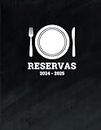 Libro de Reservas Restaurantes 2024-2025: Agenda Reservas para Restaurante, Con calendario 2024 y 2025, Para 365 Días 1 Día 1 Página Sin Fecha, ... Hoteles, Pizzerías, Pubs o Bistros