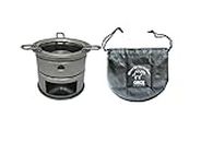 Onoe MK-125 Mini Kamado, Easy to Enjoy Cooking, Made in Japan, Can Be Used with Solid Fuel or Firewood, Solid Fuel, Tabletop Stove, Bonfire Stand, Solo, Camping, BBQ
