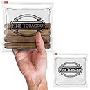 APQ Pack of 50 Slider Zip Lock Tobacco Bags 6.5 x 6 Heavy Duty Plastic “Fine Tobacco” Bags 6 1/2 x 6 Thickness 4 Mil Slider Top Closure Polyethylene Bags for Storing Transporting, Wholesale Price