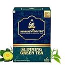 HINDUSVEDA TEA - Slimming Green Tea for Weight Loss & Detox Pack of 40 Pyramid Bags, with Garcinia Cambogia, Cinnamon, Ginger, Lemongrass,Turmeric & Senna Leaf, Helps Weight Loss & Detox Fast