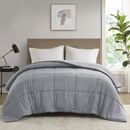 Urban Habitat Jersey Knit Down Alternative Comforter in Gray | 94 H x 68 W x 1 D in | Wayfair UH10-2500