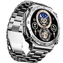 boAt Enigma X500 Smart Watch w/ 1.43" AMOLED Display, Bluetooth Calling, Premium & Luxurious Design, Functional Crown, 100+ Sports Modes, HR & SpO2, IP68(Classic Silver)